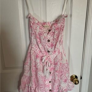 Ocean Drive Pink and White Floral Dress